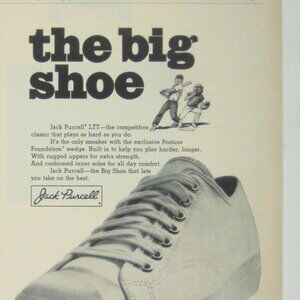 Jack Purcell LTT Sneaker Vintage 1970 Ad Print BF Goodrich Anniversary